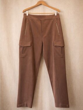 ATHLETA Cargo Pants Stretch Utility High Rise Brown Ankle 29 Inseam